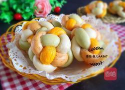 彩色绣球馒头的做法图解14