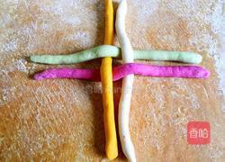 彩色绣球馒头的做法图解7