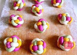 彩色绣球馒头的做法图解12