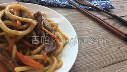 牛肉炒乌冬面的做法图解17