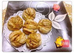 核桃芝麻花卷的做法图解18