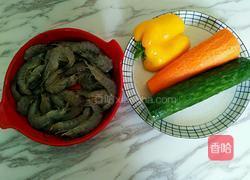 青瓜炒虾仁的做法图解1