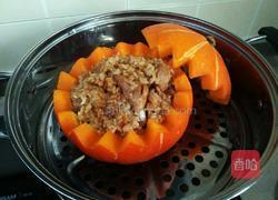糯米排骨南瓜盅的做法图解15