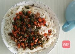 豇豆角胡萝卜肉丁打卤面的做法图解13