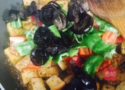 香菇酱木耳烧豆腐的做法图解9