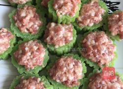 蚝油苦瓜酿肉的做法图解4