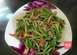 肉丝炒豇豆角的做法图解8