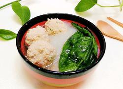 菠菜粉丝肉丸汤