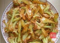 有机花菜烧肉的做法图解5