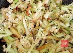 有机花菜烧肉的做法图解4