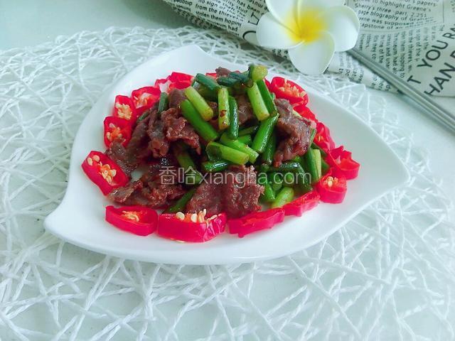 牛肉炒蒜薹
