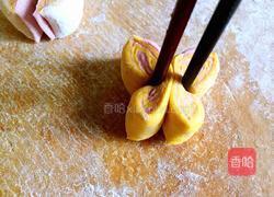 彩色蝴蝶花卷的做法图解9