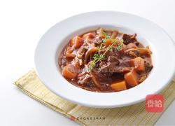 勃艮第红酒罗勒炖牛肉的做法图解5