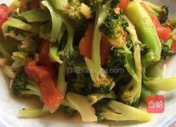 西红柿炒西兰花的做法图解7