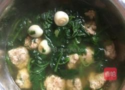 牛肉丸子菠菜汤的做法图解9