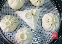 芥菜肉丁包 中种发面法的做法图解7