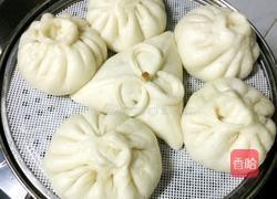 芥菜肉丁包 中种发面法的做法图解8