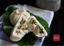 芥菜肉丁包 中种发面法的做法图解10