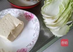 白菜炖豆腐的做法图解1