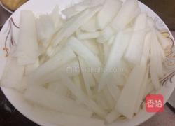 萝卜炒豆泡的做法图解2