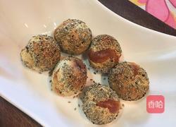 手工零食-芝麻小丸子（空气炸锅版）的做法图解10