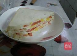 爱心三明治的做法图解4