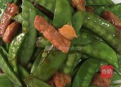 荷兰豆炒肉的做法图解4