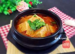 辣白菜豆腐汤的做法图解4