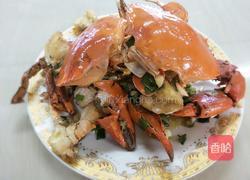 葱香椒盐蟹的做法图解5