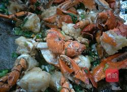 葱香椒盐蟹的做法图解4