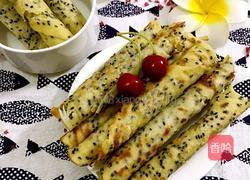 黑芝麻蛋卷的做法图解13