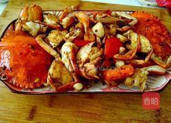 蒜香大闸蟹的做法图解4