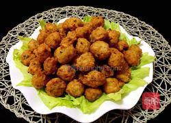 炸莲藕肉丸的做法图解11