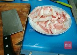 爆炒盐煎肉的做法图解1