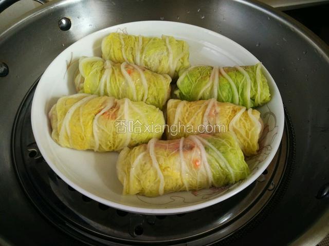 上蒸锅蒸20分钟。
