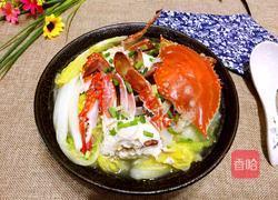 娃娃菜煮螃蟹的做法图解10