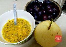 百香葡萄梨汁的做法图解2