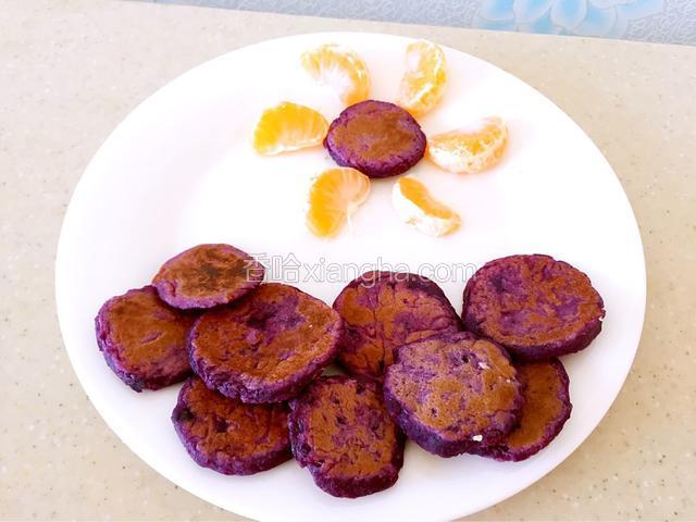香甜紫薯饼