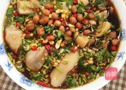 酸辣猪蹄花生米的做法图解3