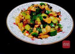 青瓜炒鸡丁的做法图解12