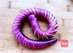 蒜蓉剁椒盘龙茄子的做法图解4