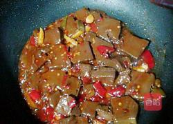 韭菜花炒鸭血的做法图解7