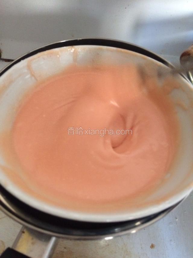 顺时针搅拌均匀