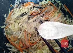 蝦皮包菜炒粉絲的做法圖解8