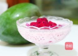 火龙果椰汁西米露的做法图解4