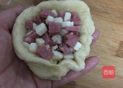 芝士香肠培根包、芝士肉松包的做法图解7