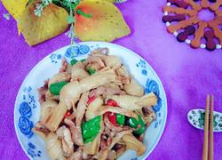 肉丝炒腐竹结