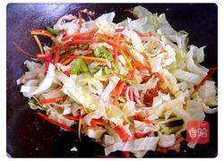 包菜肉丝炒面的做法图解7