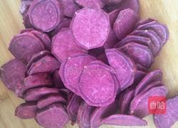 糯米紫薯糕的做法图解2