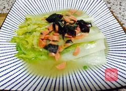 浇汁小白菜的做法图解7